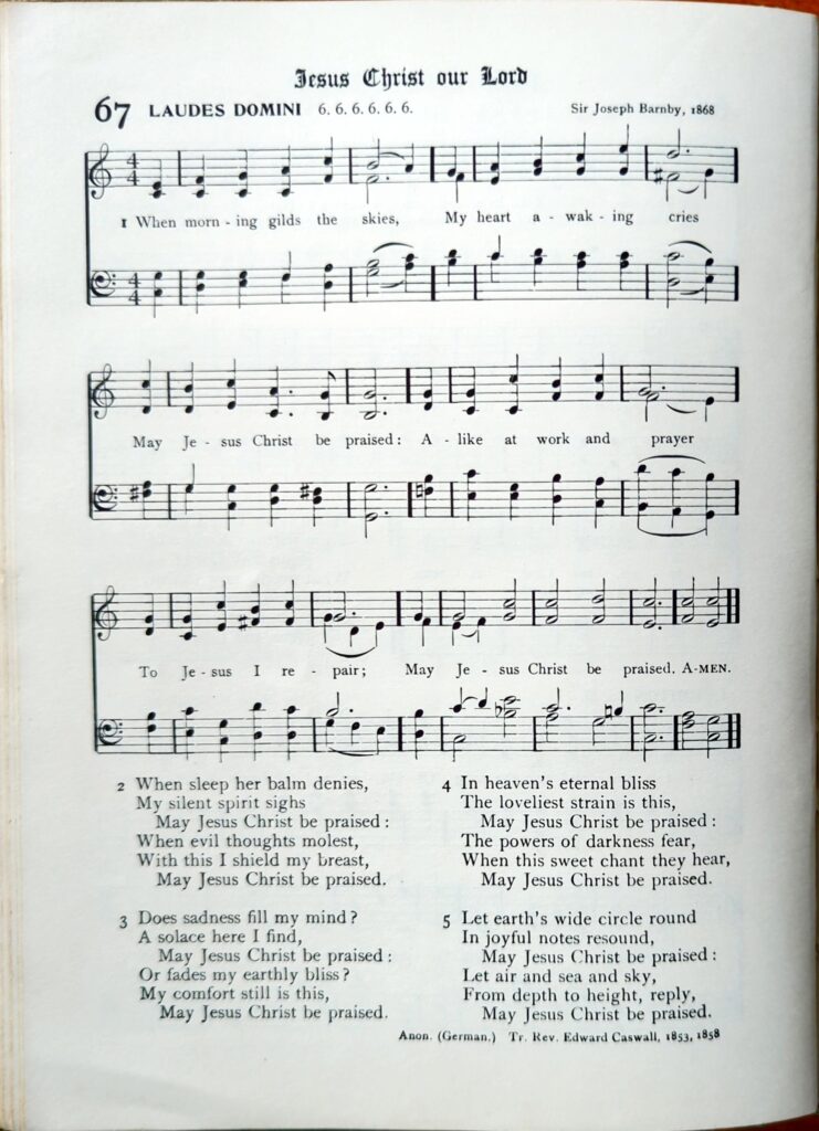 Hymn tune source scan from The Chapel Hymnal (1914).