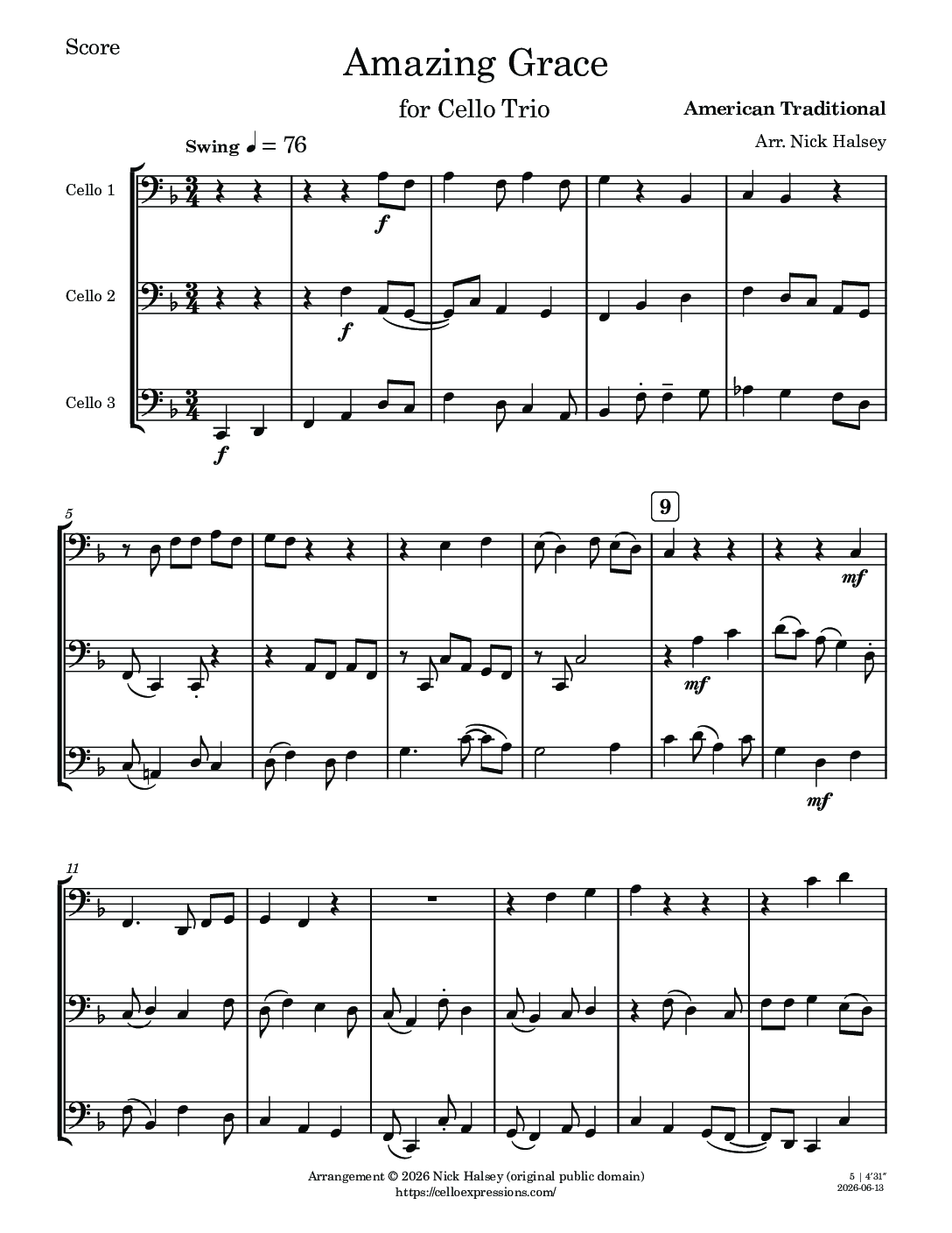 score preview