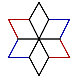 Rhombus star icon