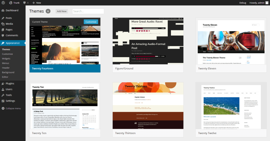 WordPress 3.8's New Theme Browsing Interface