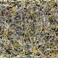 Photograph of Jackson Pollock's "Number 1", 1949.