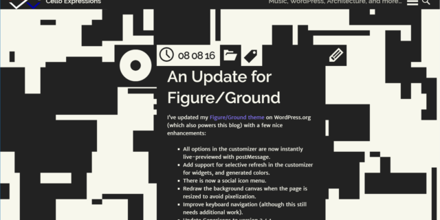 Screenshot of version 1.2 of the Figure/Ground WordPress Theme