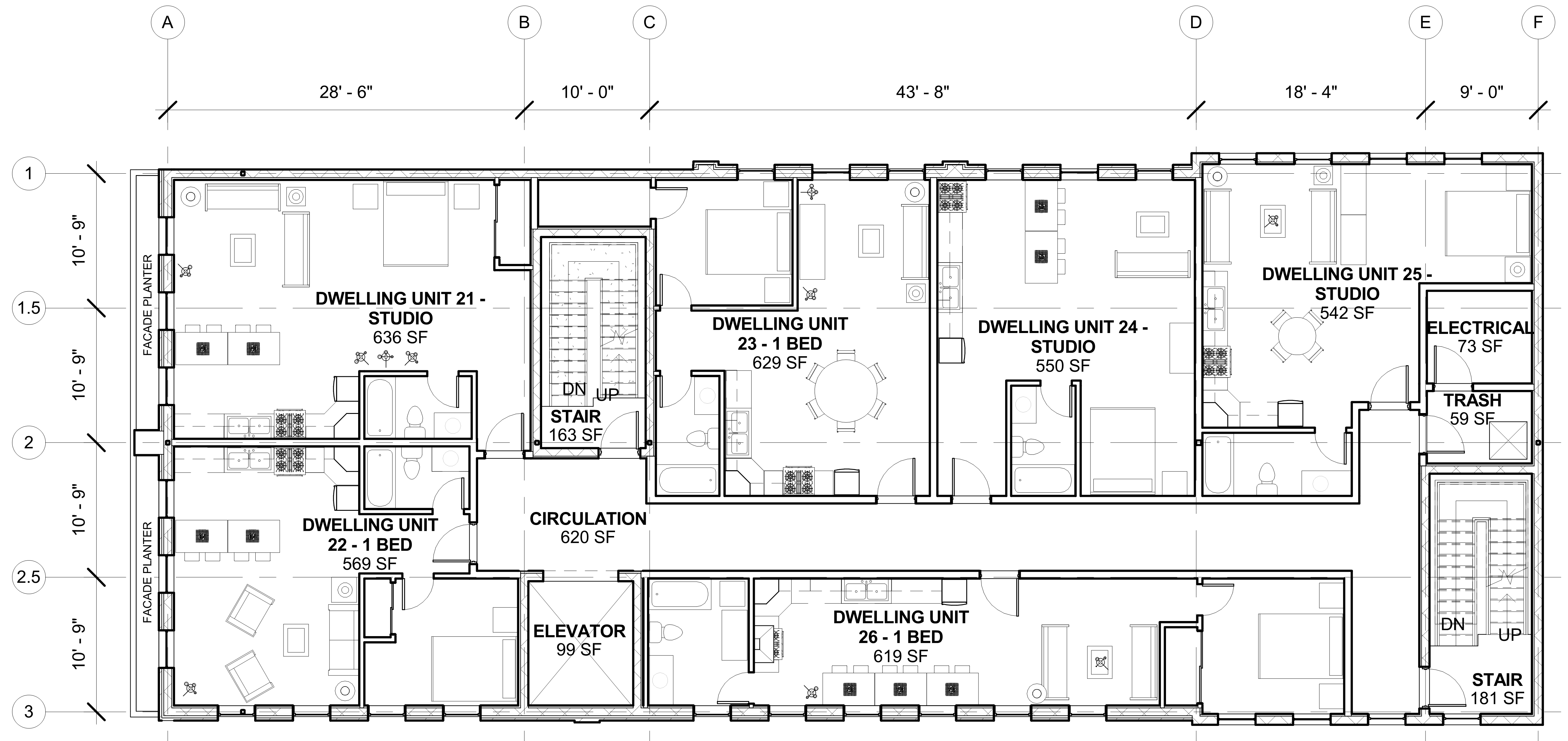 pico union mixed use sample floor plan